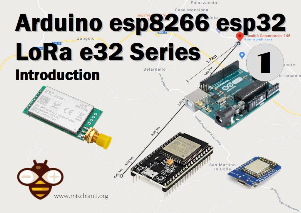 LoRa E32 per Arduino, esp32 o esp8266: specifiche ed utilizzo base