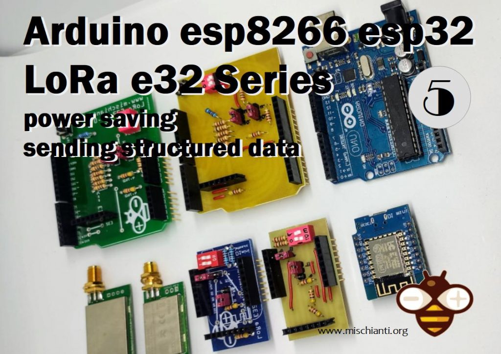 LoRa EBYTE E32-TTL-100 Arduino Power saving and structured data