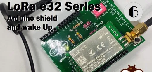LoRa E32 device for Arduino, esp32 or esp8266 WOR (wake on radio) the microcontroller also and new Arduino shield