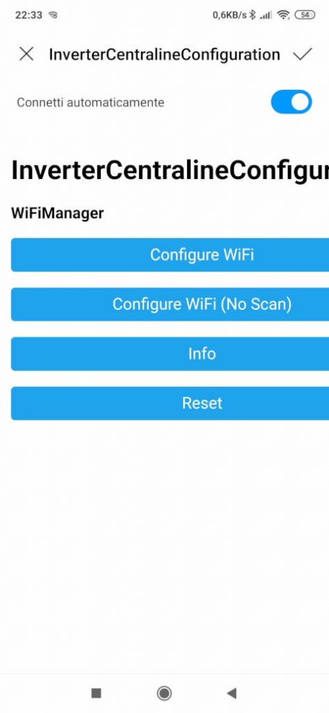 ABB Aurora netwarok configuration: configure WiFi