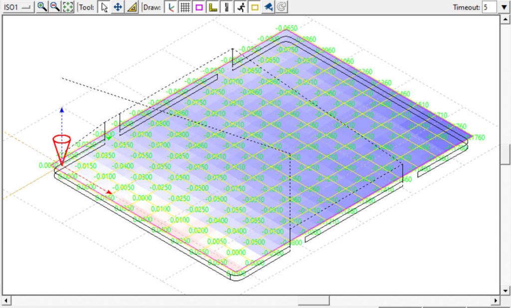 bCNC Autolevel Margin Probed