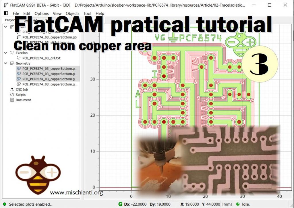 FlatCAM pratical tutorial Clean non copper area
