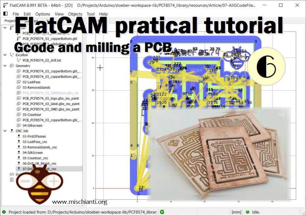 FlatCAM pratical tutorial gcode and milling PCB