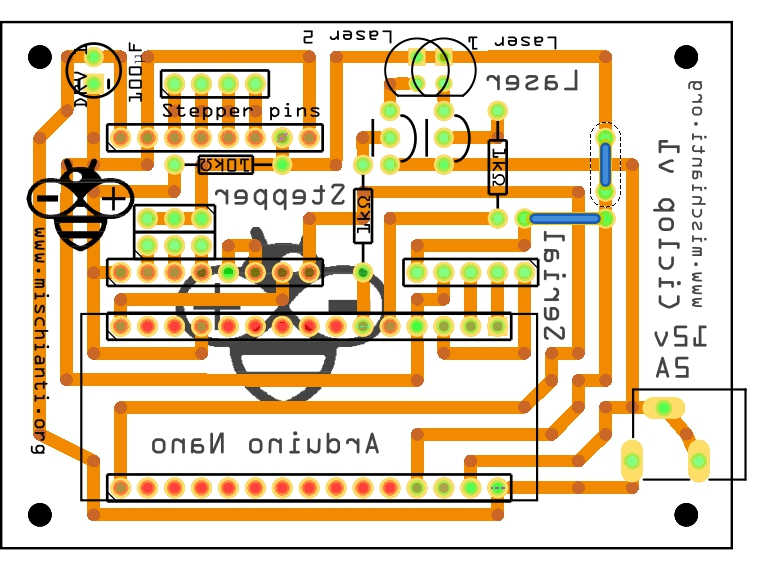 Ciclop 3D scanner board v1.0 schema