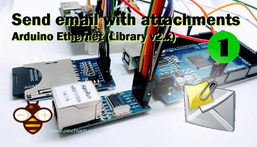 Inviare email con allegati Arduino library