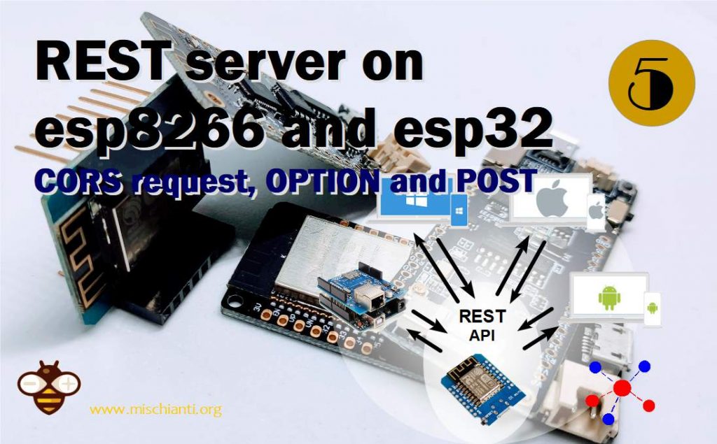 REST server on esp8266 and esp32 CORS request OPTION and POST