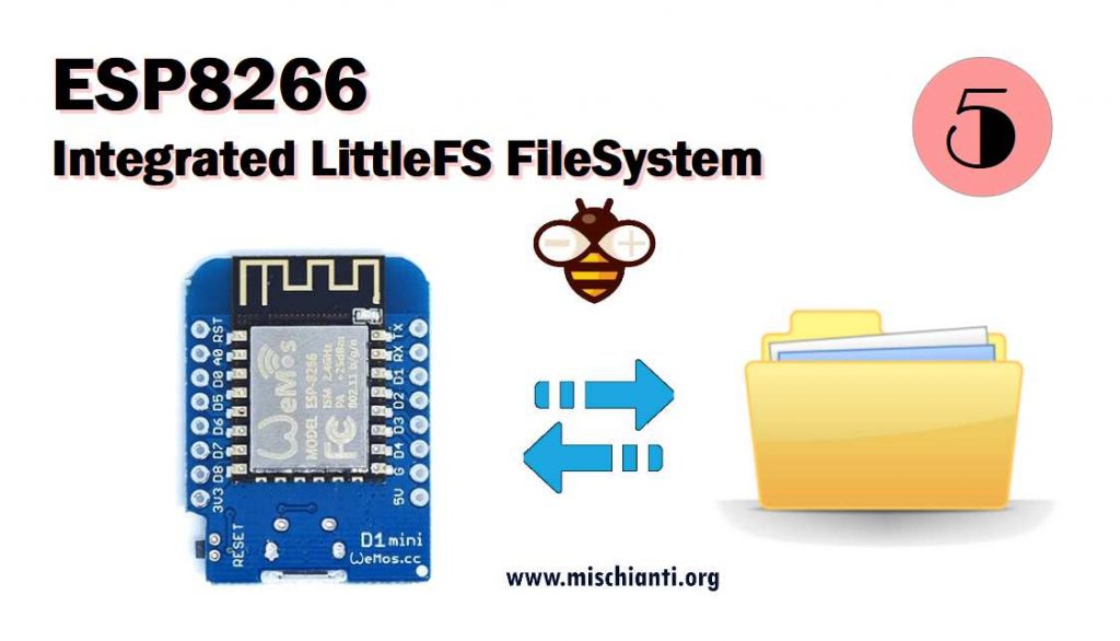esp8266 LittleFS integrated filesystem ArduinoIDE