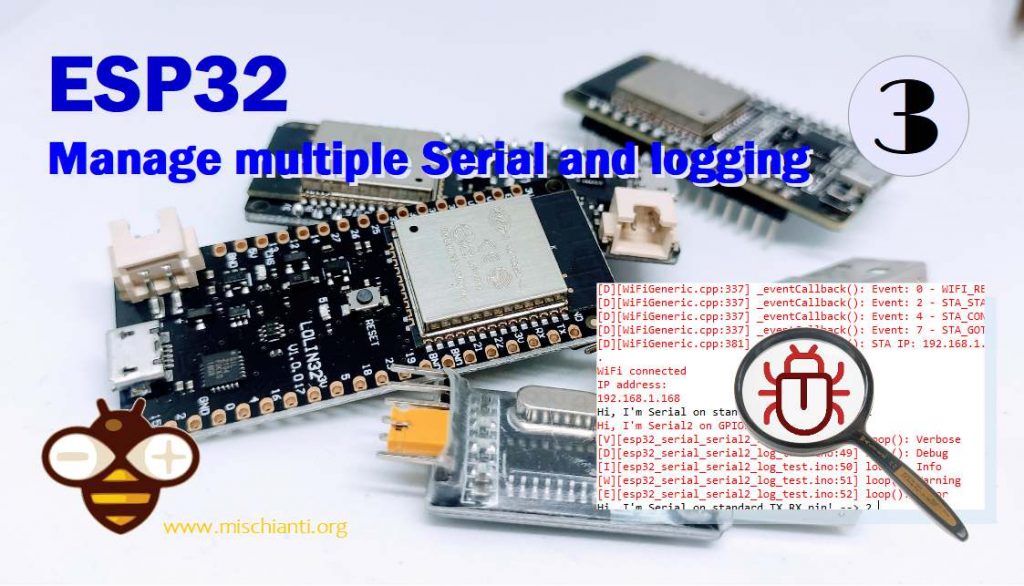 ESP32 multiple Serial UART and Logging levels