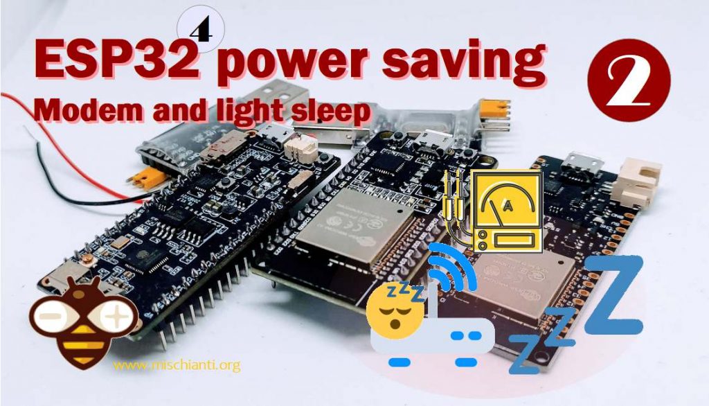 ESP32 risparmio energetico pratico: modem e light sleep