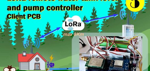 LoRa wireless remote water tank and pump controller (esp8266) Client PCB assembling