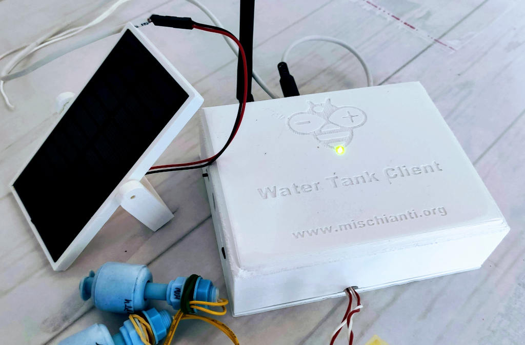 LoRa wireless remote water tank and pump controller (esp8266) Client complete