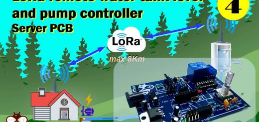 Gestione livello cisterna e pompa distanti 1,5Km tramite dispositivi LoRa senza fili ed esp8266 assemblaggio PCB Server