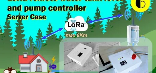 LoRa wireless remote water tank and pump controller (esp8266) Server case assembling