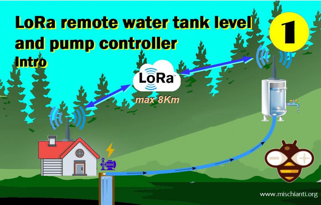 LoRa wireless remote water tank and pump controller (esp8266)