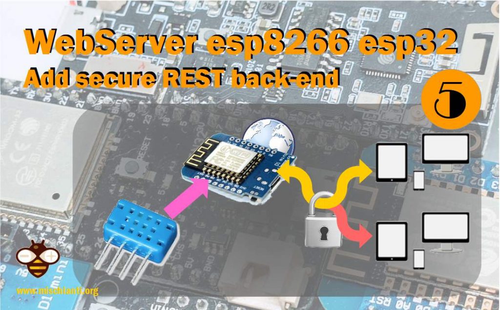 WebServer Esp8266 ESP32 add secure REST back-end