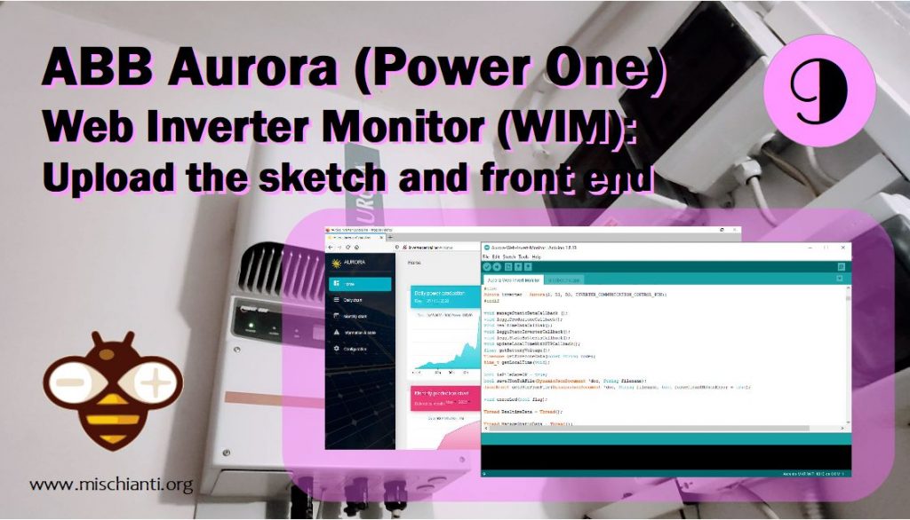 ABB PowerOne Aurora Web Inverter Centraline Upload sketch and front end