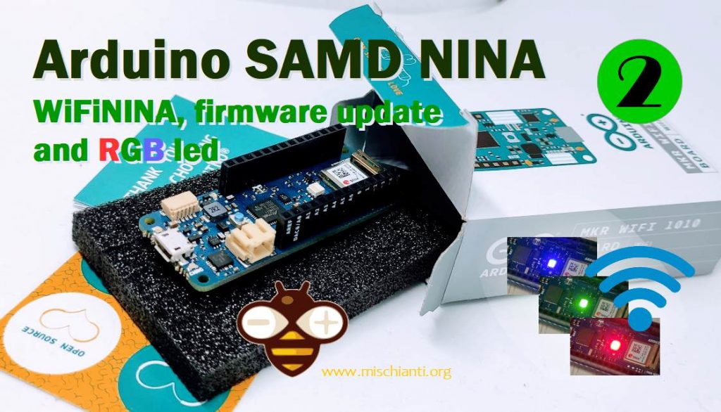 Arduino SAMD WiFiNINA firmware RGB led