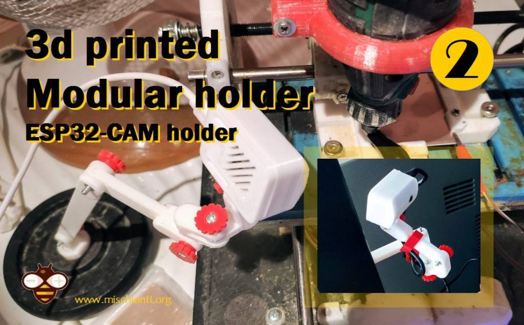 3d printed Modular System ESP32-CAM holder