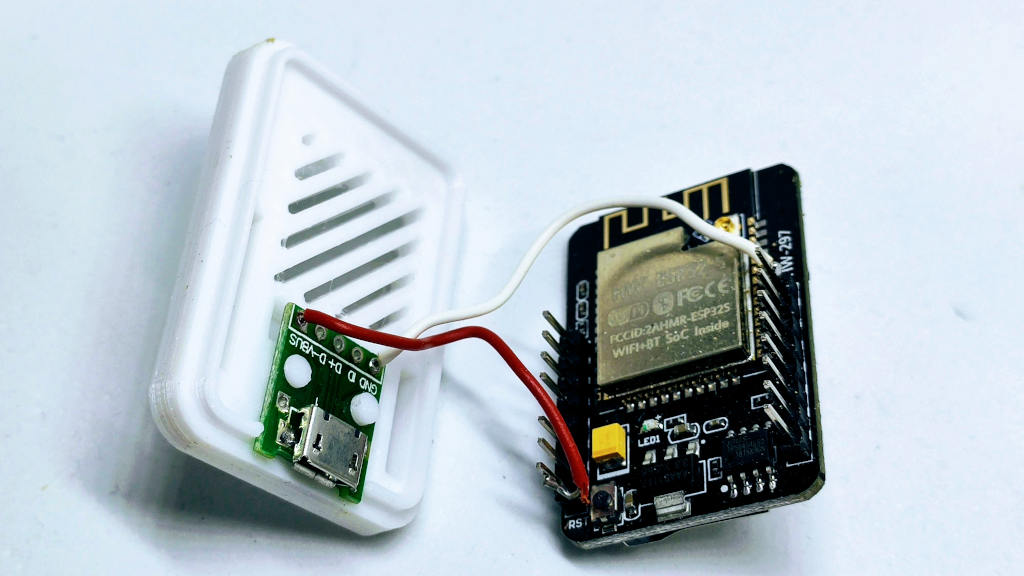 3d printed Modular System esp32-cam module assembly in case