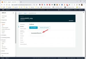 Amazon AWS IoT Core MQTT download del certificato creato dal CSR Arduino MKR