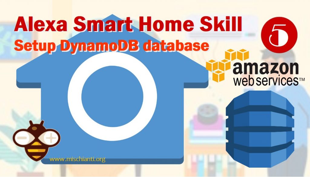 Amazon AWS Smart Home Skill configurazione del DynamoDB database