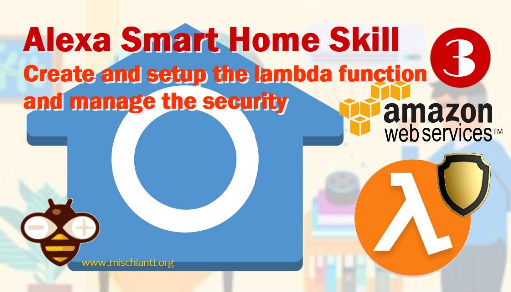 Amazon AWS Smart Home Skill gestione e sicurezza della lambda function