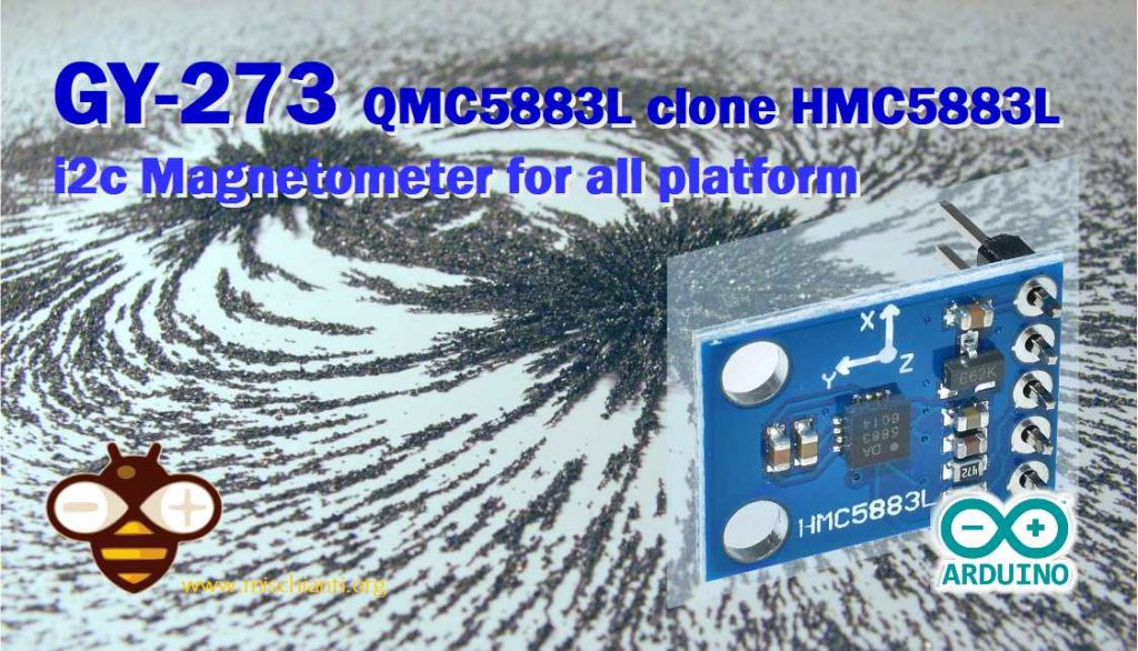 GY-273 QMC5883L HMC5883L sensore magnetometro Arduino esp8266 esp32