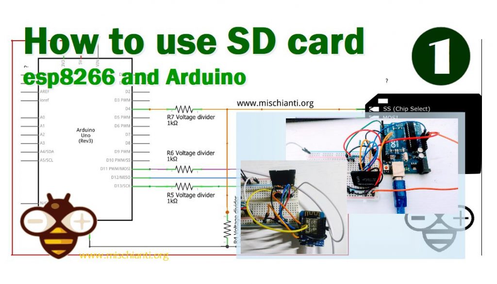 How to use SD Card Adapter esp8266 and Arduino