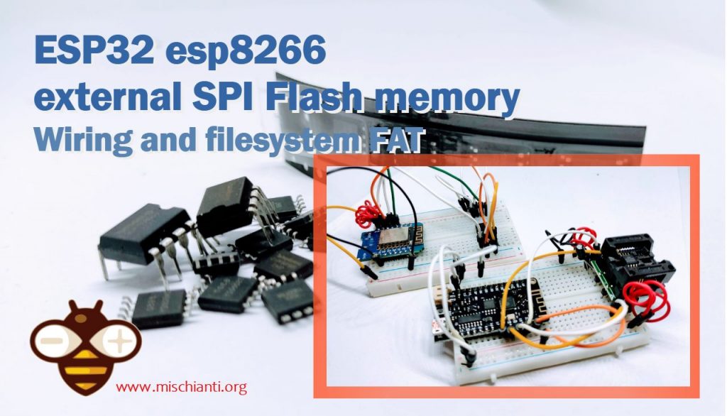 esp32 esp8266 external SPI Flash memory