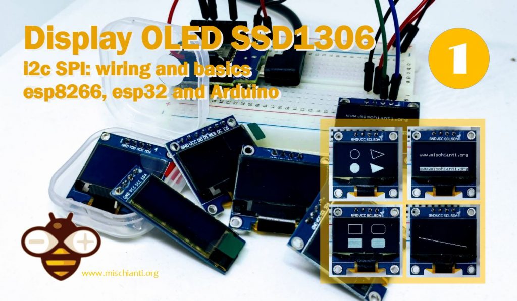 Display OLED ssd1306 arduino esp32 esp8266 basics