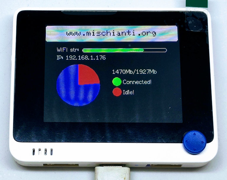 Wio Terminal FTP server Client connected and free space