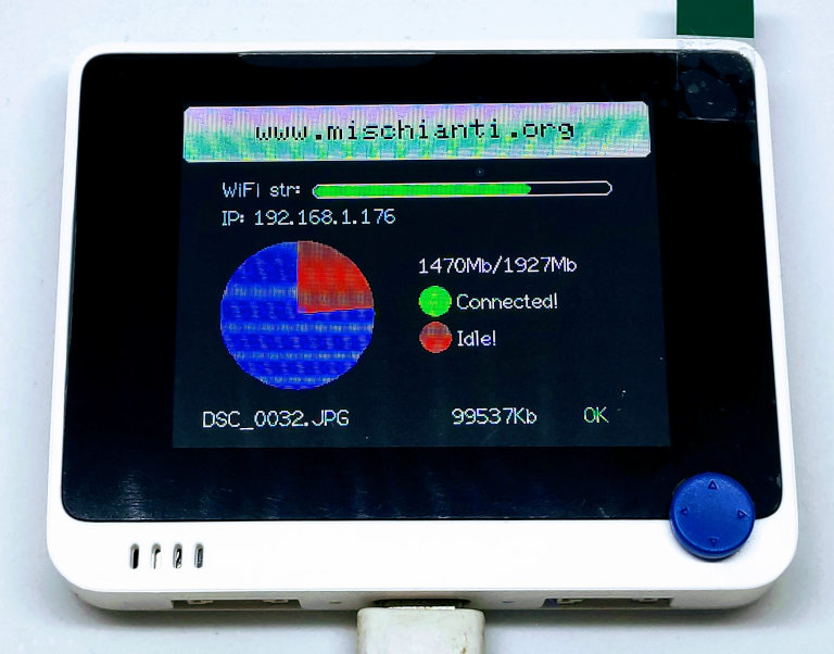 Wio Terminal FTP server upload completed successfully