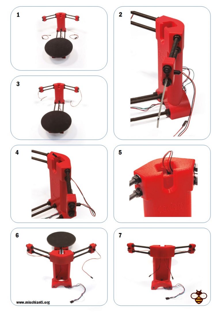 Ciclop 3D scanner assembling electronic and wiring 3 Renzo Mischianti