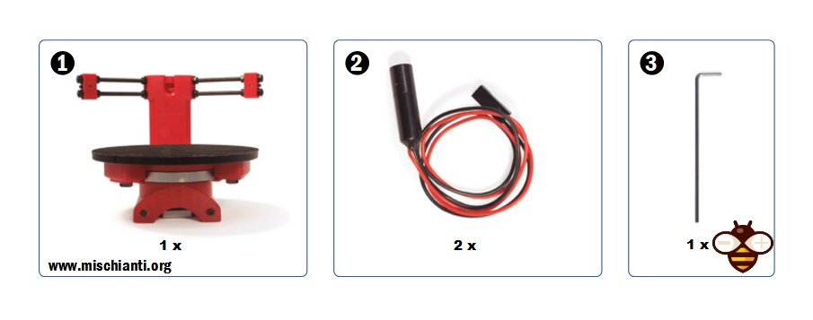 Ciclop 3D scanner Introduce lasers parts