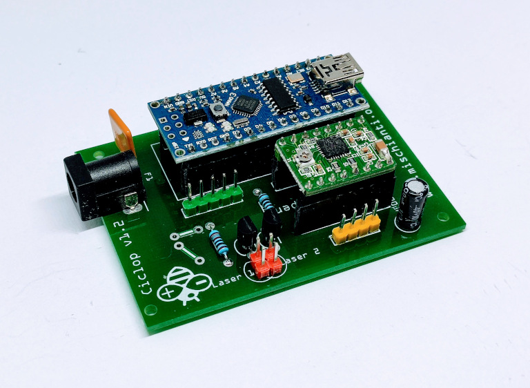 Ciclop 3D scanner PCB v12 photo prospective front