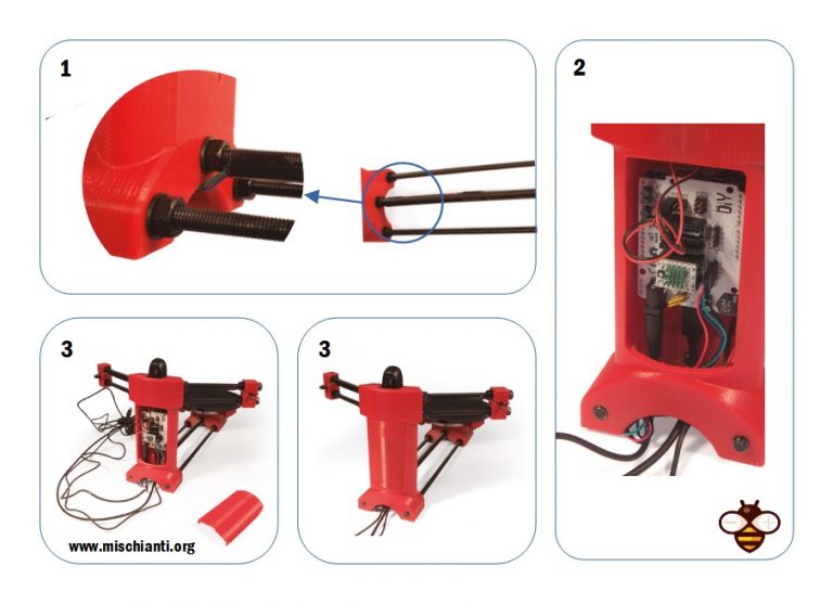 Ciclop 3D scanner assembling electronic and wiring 3 Renzo Mischianti