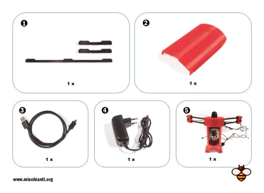 Ciclop 3D scanner parts for cable connection and routing