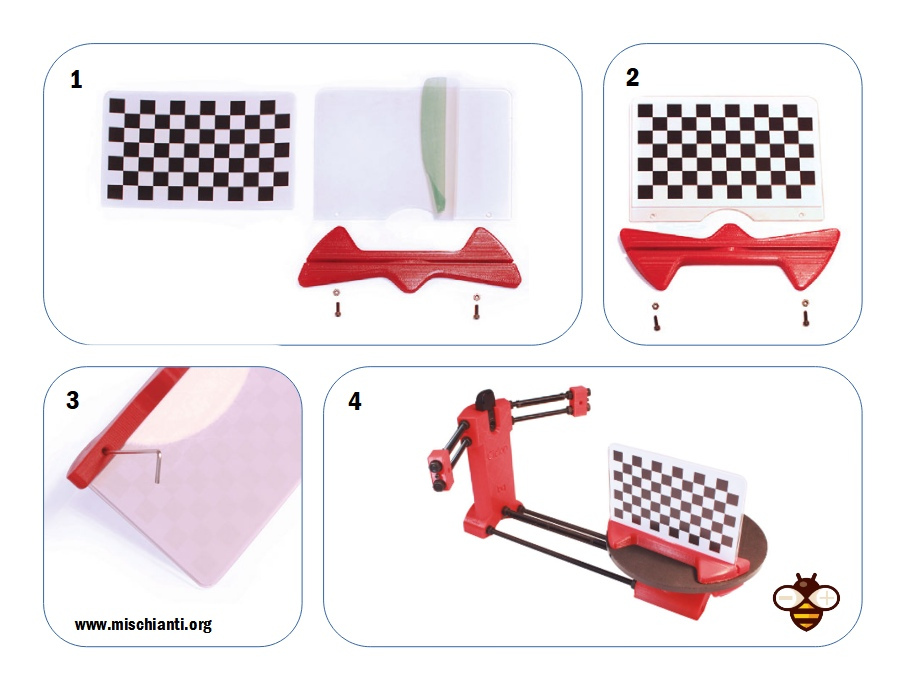 Ciclop 3D scanner mounting calibration pattern