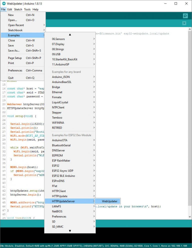 ESP32 OTA Update With Web Browser: Firmware, Filesystem And ...