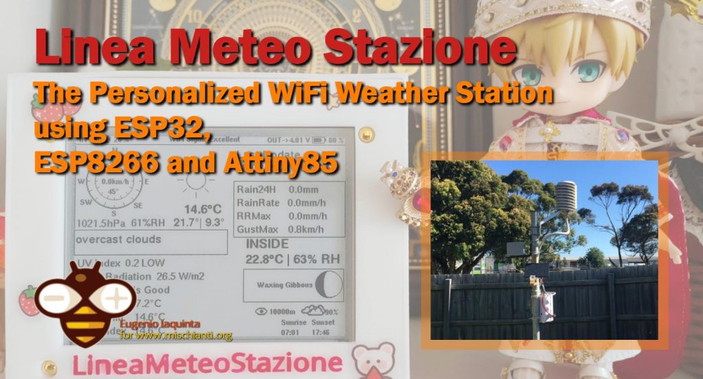 LineaMeteoStazione La Stazione Meteo WiFi Personalizzata con ESP32 ESP8266 e Attiny85