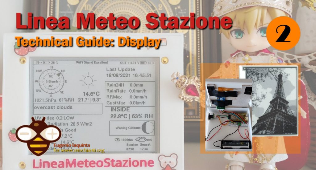 LineaMeteoStazione e-ink display con l'esp32