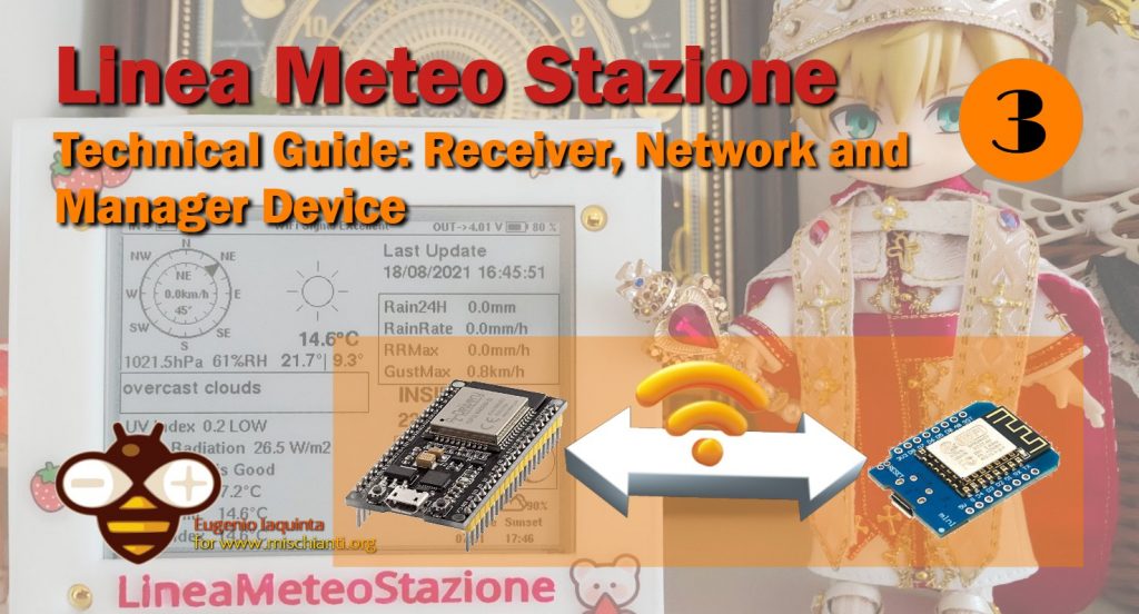 LMS gestore esp32 dispositivo ricevitore di rete esp8266 wemos d1 mini