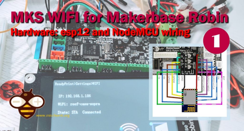 Makerbase MKS Robin Nano collegamento del modulo wifi