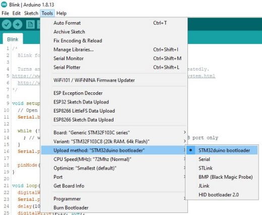 Stm32 Programming Stm32f1 Via Usb With Stm32duino Boot Loader 2 Renzo Mischianti 3088