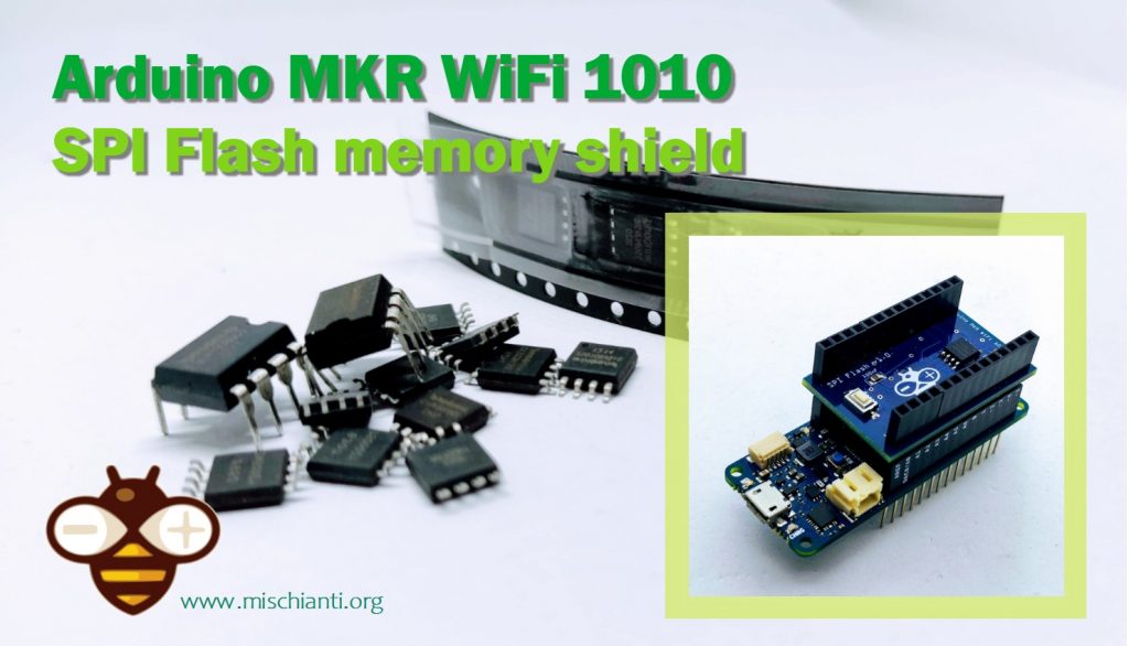 Arduino MKR WiFi 1010 SPI Flash memory storage shield