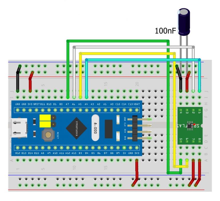 STM32: add SPI flash memory with FAT FS – Renzo Mischianti