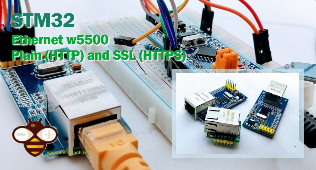 STM32 ethernet w5500 con plain HTTP e SSL HTTPS