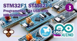 STM32F1 STM32F4 programming via USB with HID boot-loader