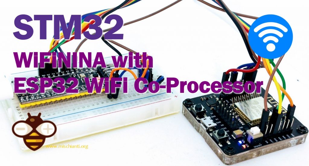 STM32 black blue pill and ESP32 WiFi Co-Processor with WiFiNINA