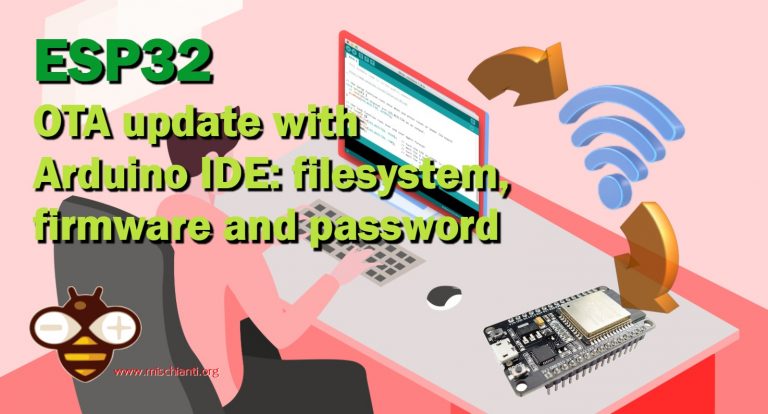 ESP32 OTA Update With Arduino IDE: Filesystem, Firmware, And Password ...